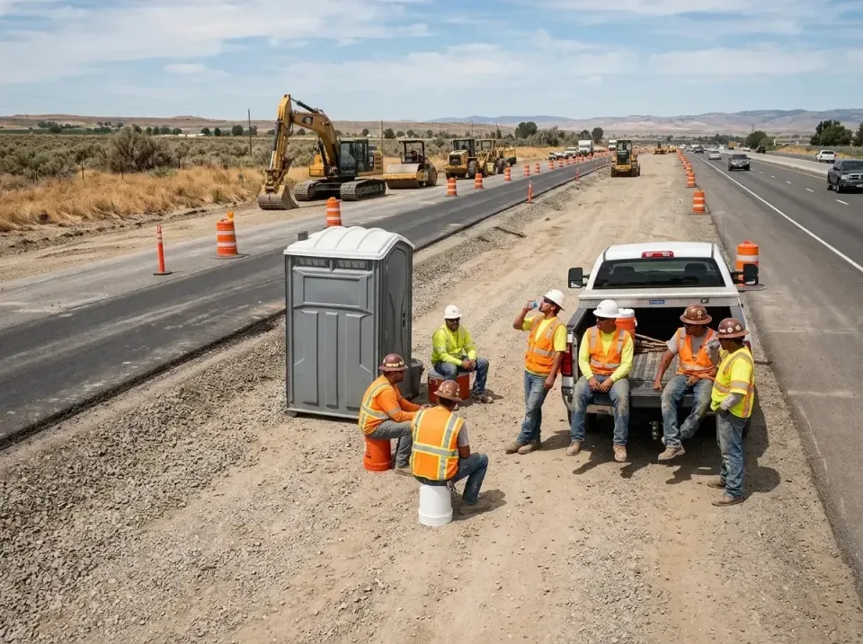 highway-road-construction-crew-007 — frequently asked questions, Porta Potty and Restroom Rentals in Lake Cassidy, WA